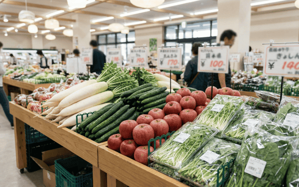 スーパーに並ぶ生鮮食品