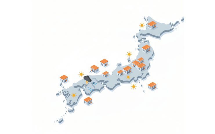 物流拠点の分散